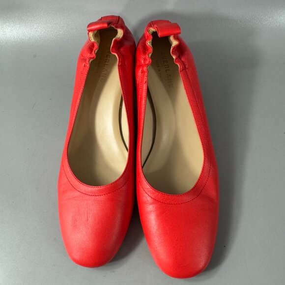 Everlane Women's Red The Italian Leather Day Heel Size 7 1/2 - Picture 5 of 15